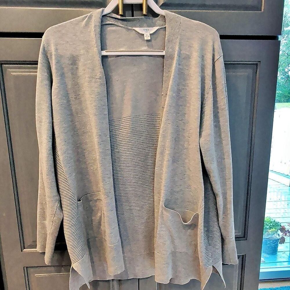 Time-and-tru Women's Grey Cardigan